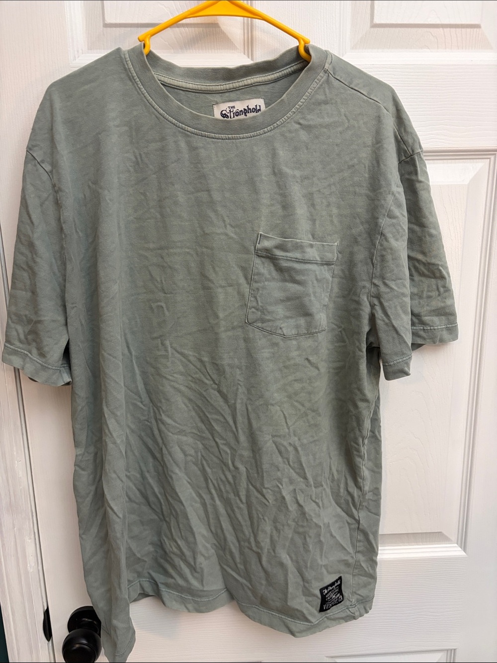 Men's Sage Green Pocket Tee by Stonethrow